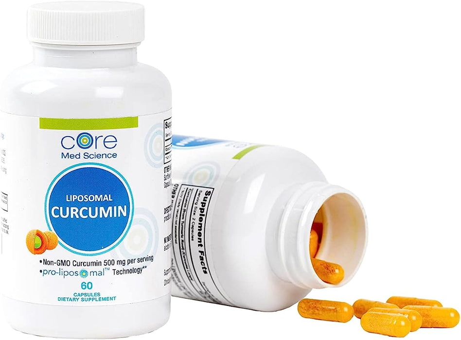 Liposomal Curcumin 500 mg - Capsules (60 Count/ 30 Servings)