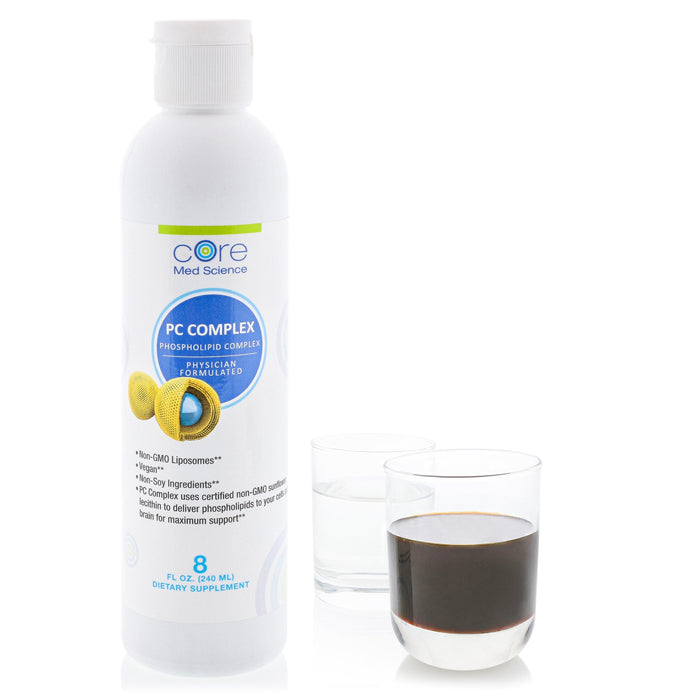 Bottle of Core Med Science PC Complex - With Sample