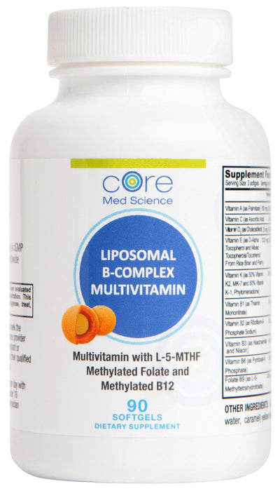 Bottle of Core Med Science Liposomal Active B-Complex 