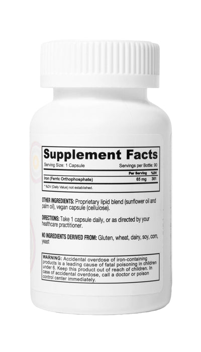 Liposomal Iron - Capsules (90 Count/90 Servings)