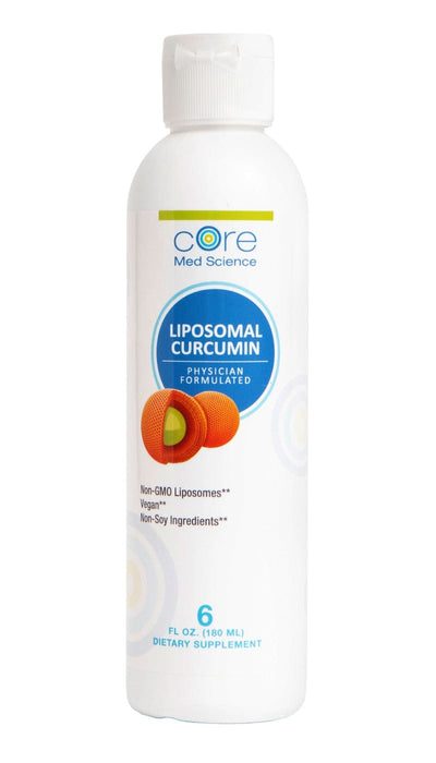 Bottle of Core Med Science Liposomal Curcumin