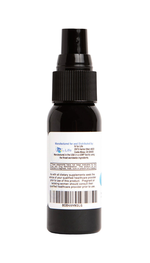 Bottle of Liposomal Sleep Formula, Core Med Science - Side Label