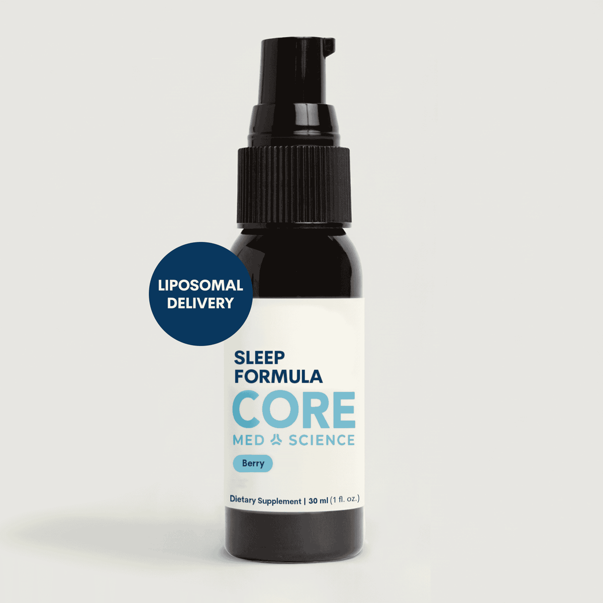 Liposomal Liquid Melatonin Sleep Aid Supplement With GABA and