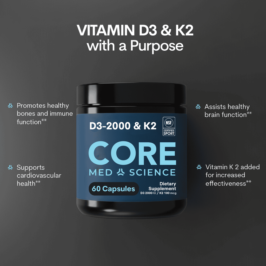 Vitamin D3-2000 K2 60CT Capsules