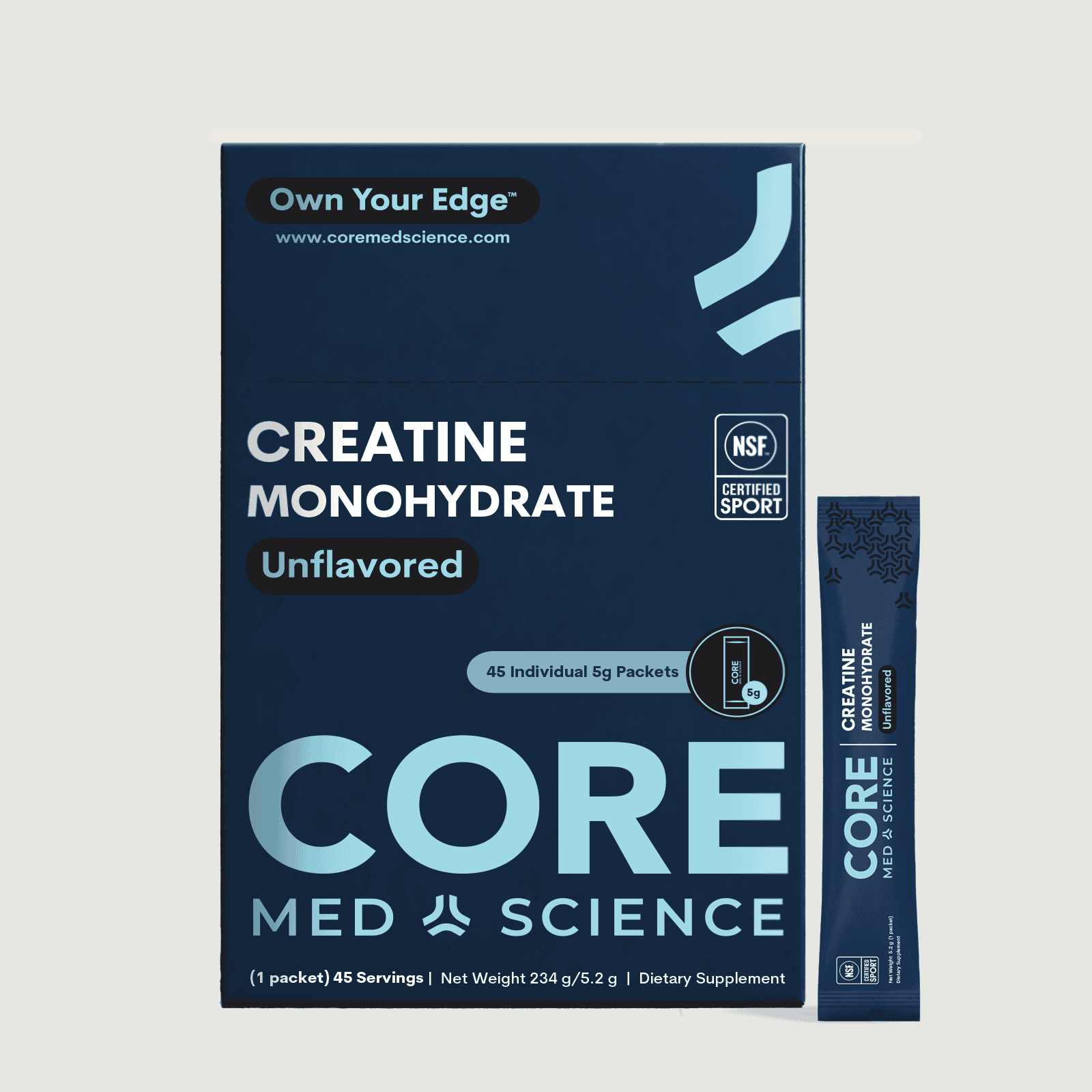 Creatine Monohydrate 45 Single-Serve Stick Packs
