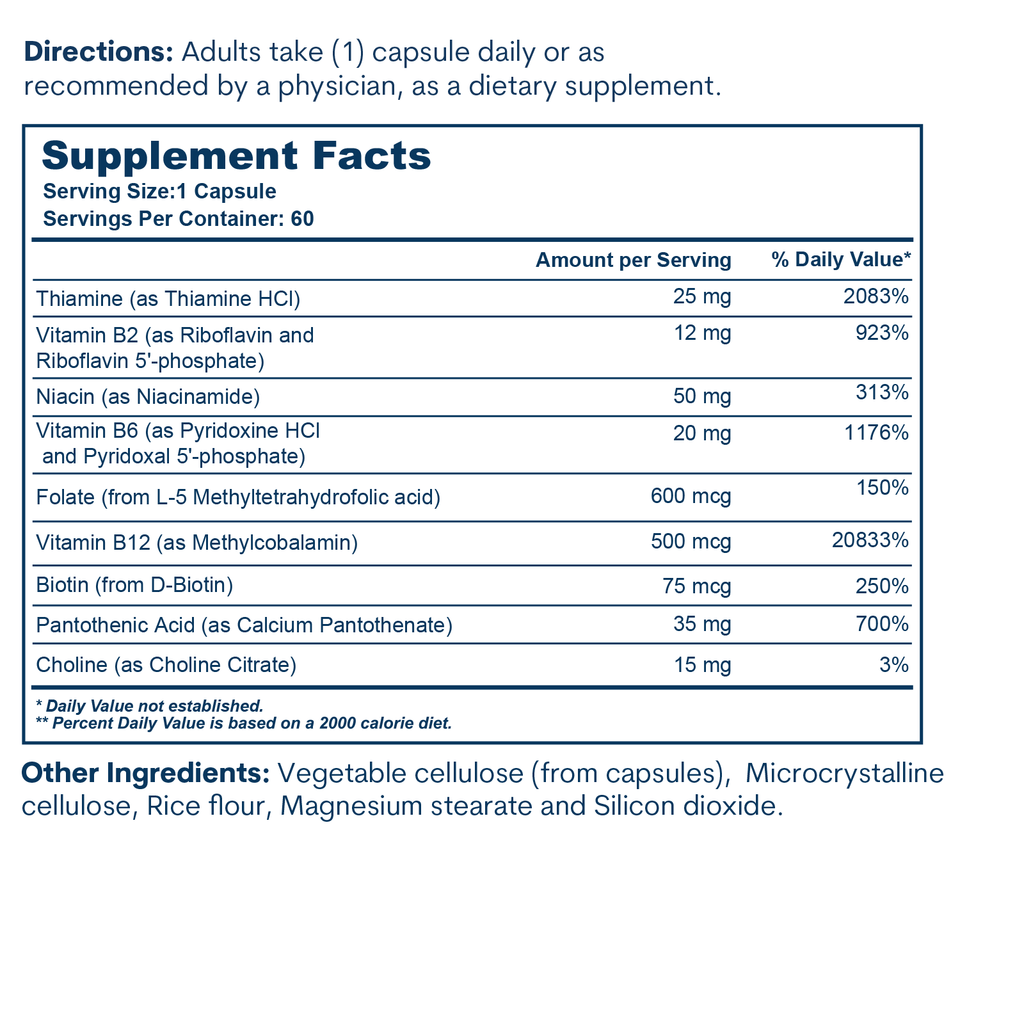 B-Complex Bottle 60 CT Capsules
