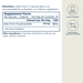 Supplement facts label showing iron dosage, directions, and ingredients with doctor formulated and liposomal technology icons