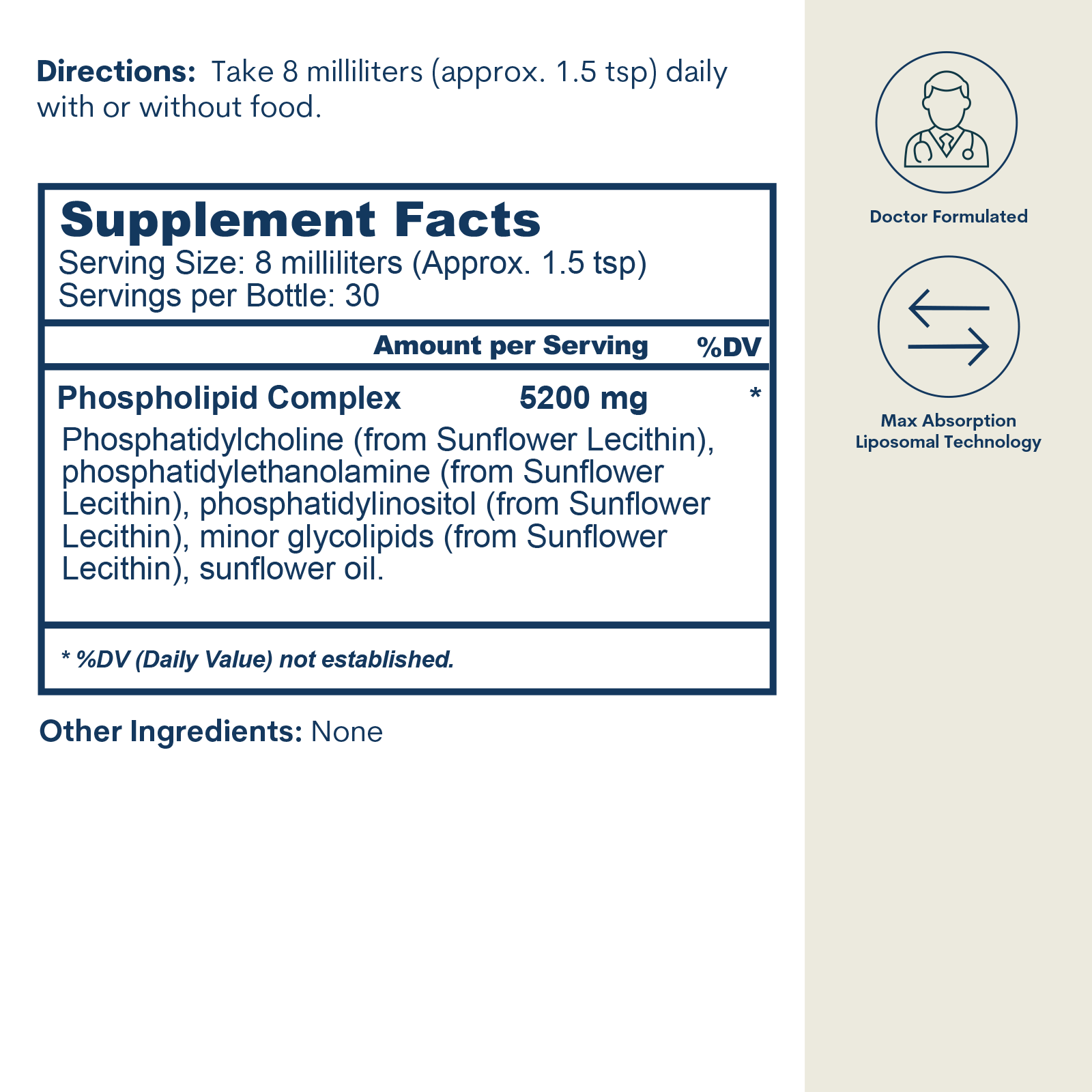 Liposomal PC Complex - Liquid (8 FL OZ / 30 Servings)