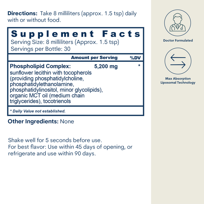 Liposomal PC Complex - Liquid (8 FL OZ / 30 Servings)