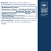 Bottle label showing supplement facts for ashwagandha extract capsules with NSF Certified for Sport logo on dark blue backgro
