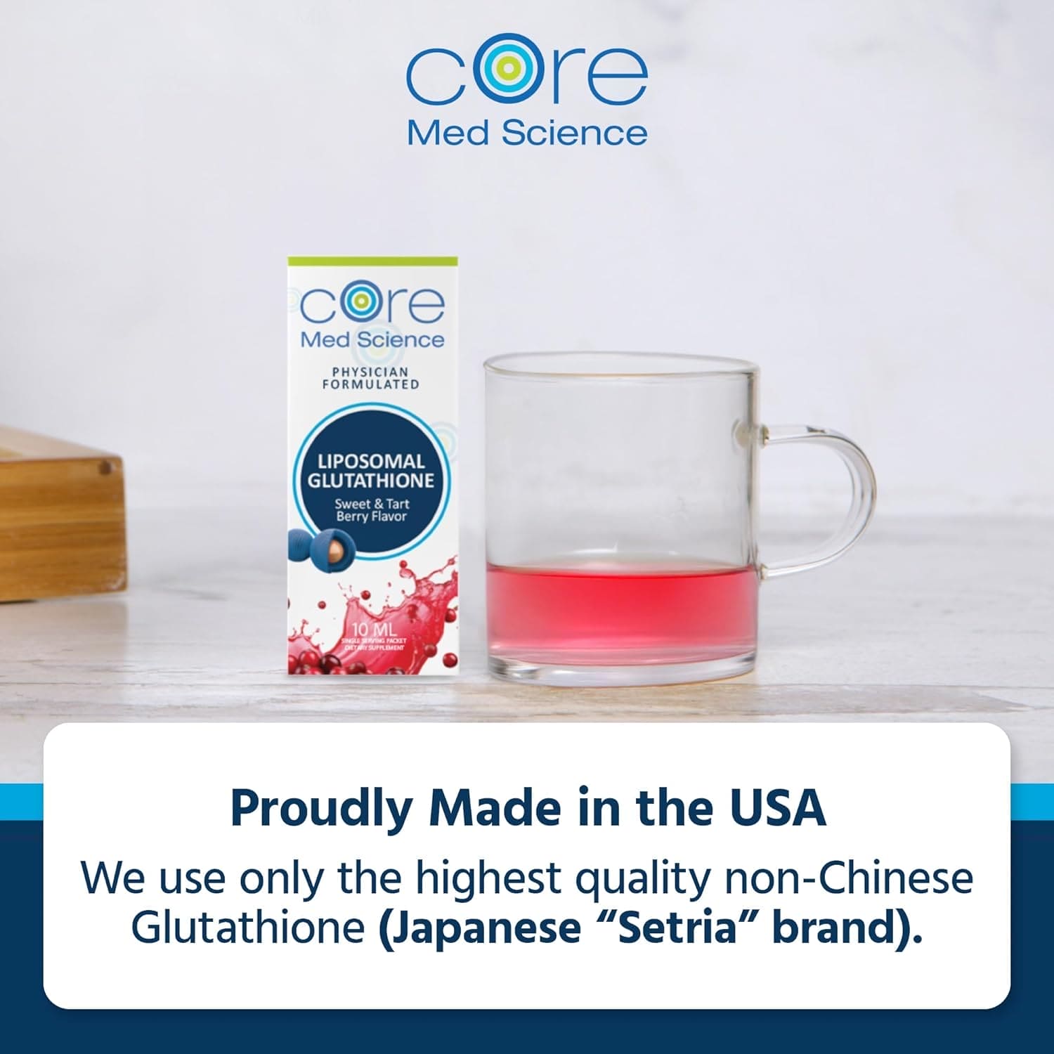 Liquid Liposomal Glutathione Single Serve 30pk - Sweet and Tart Berry Flavor