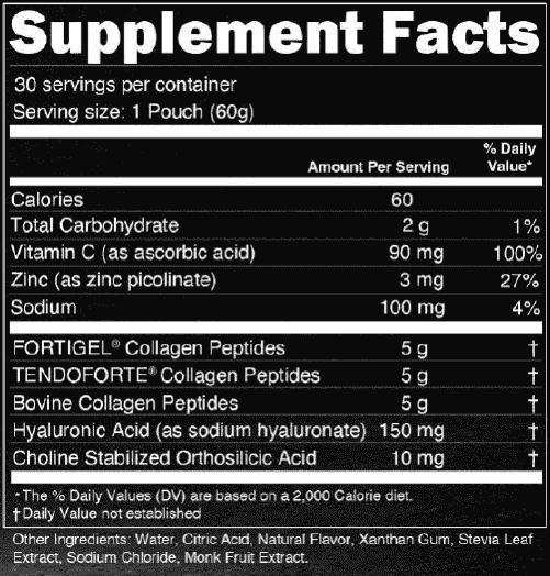 Collagen Peptides Liquid Raspberry - 30 Single-Serve Pouches