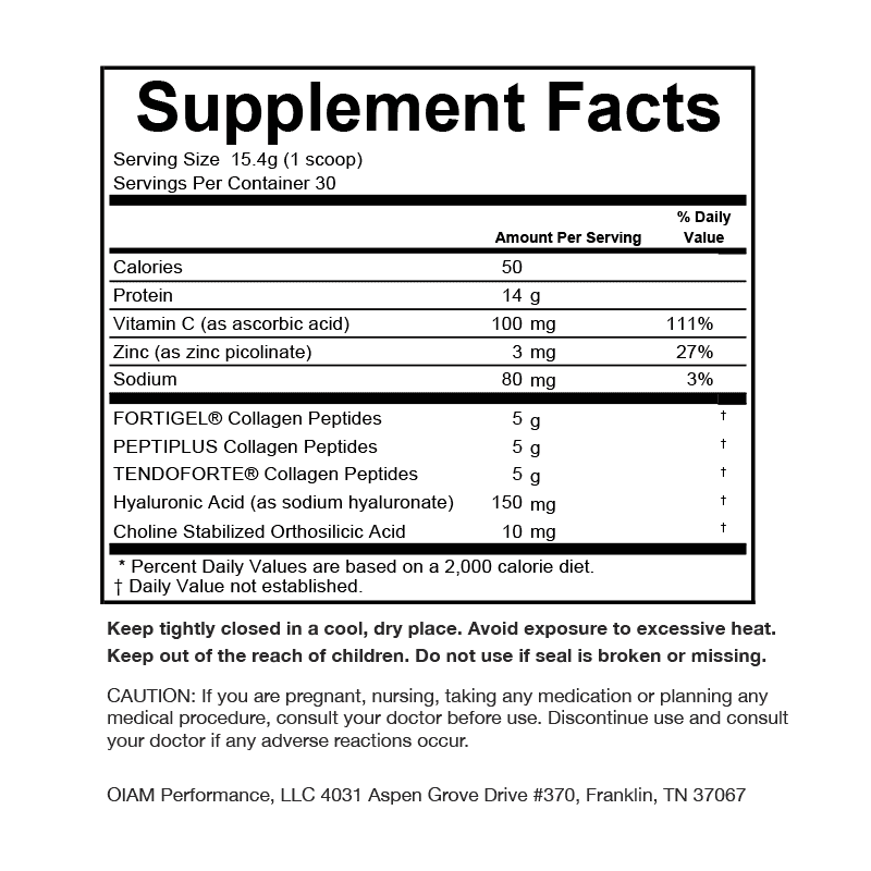 Collagen Peptides Powder Unflavored - 15 Single-Serve Pouches