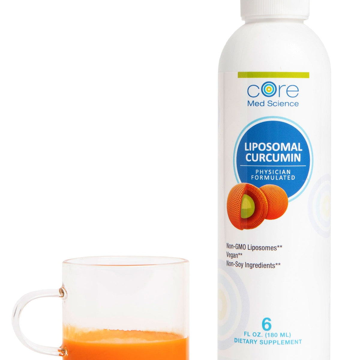 Liposomal Curcumin Liquid, 250 mg Curcuminoids — Core Med Science