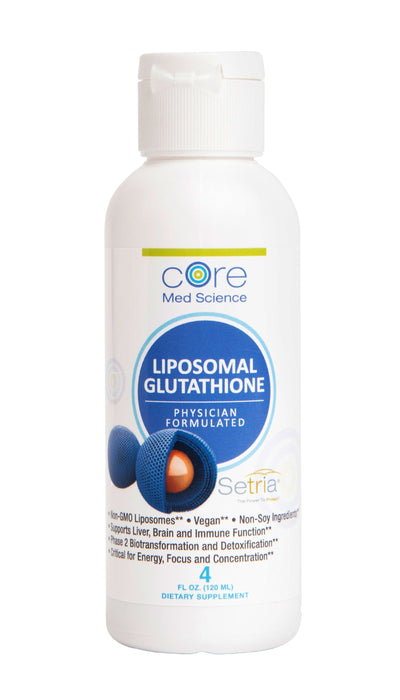 Bottle of Core Med Science Liposomal Glutathione